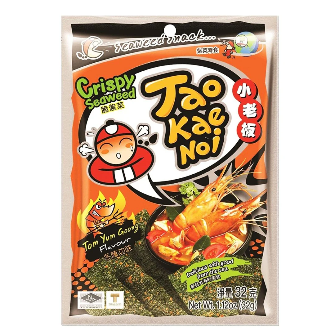 Taokaenoi Cripsy Seaweed (Tomyum Goong) 32gr