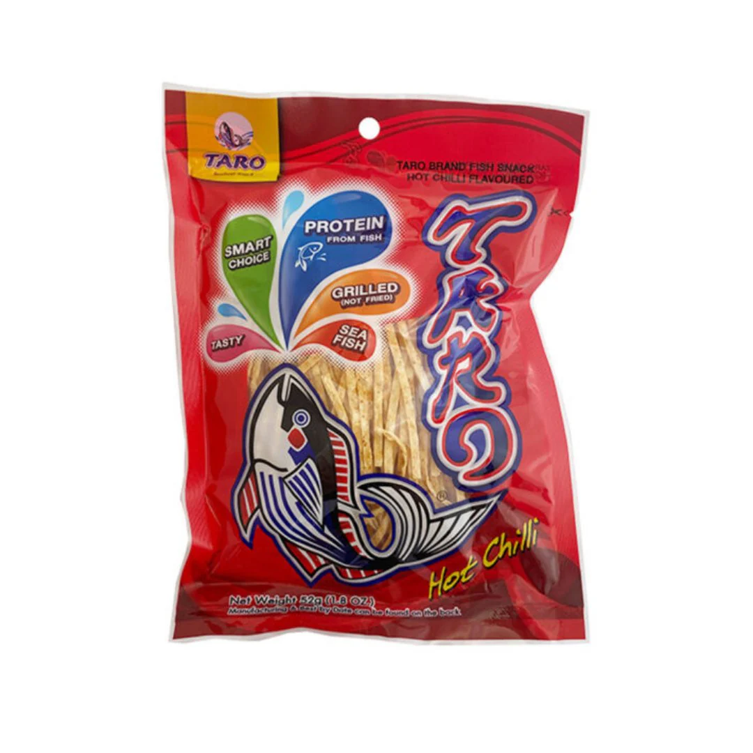 Taro Hot Chilli Fish Snack 52gr