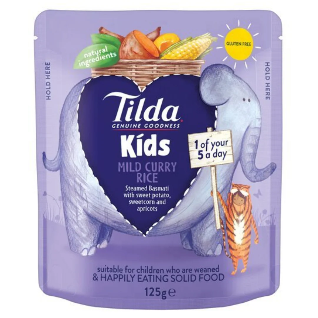 Tilda Kids Mild Curry Rice 125gr