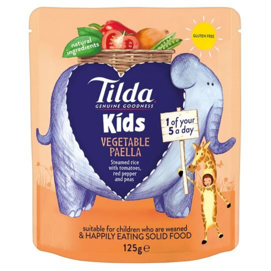 Tilda Kids Vegetable Paella 125gr