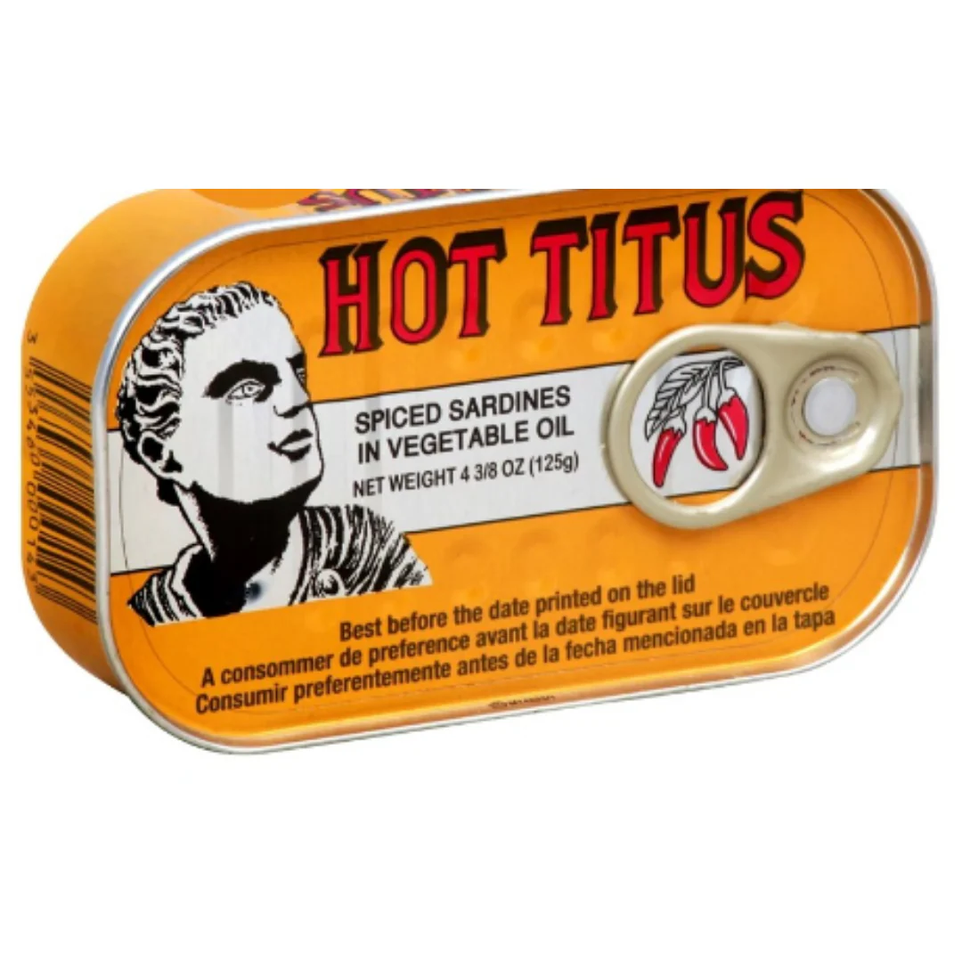 Titus Sardines Hot 48 x 125g