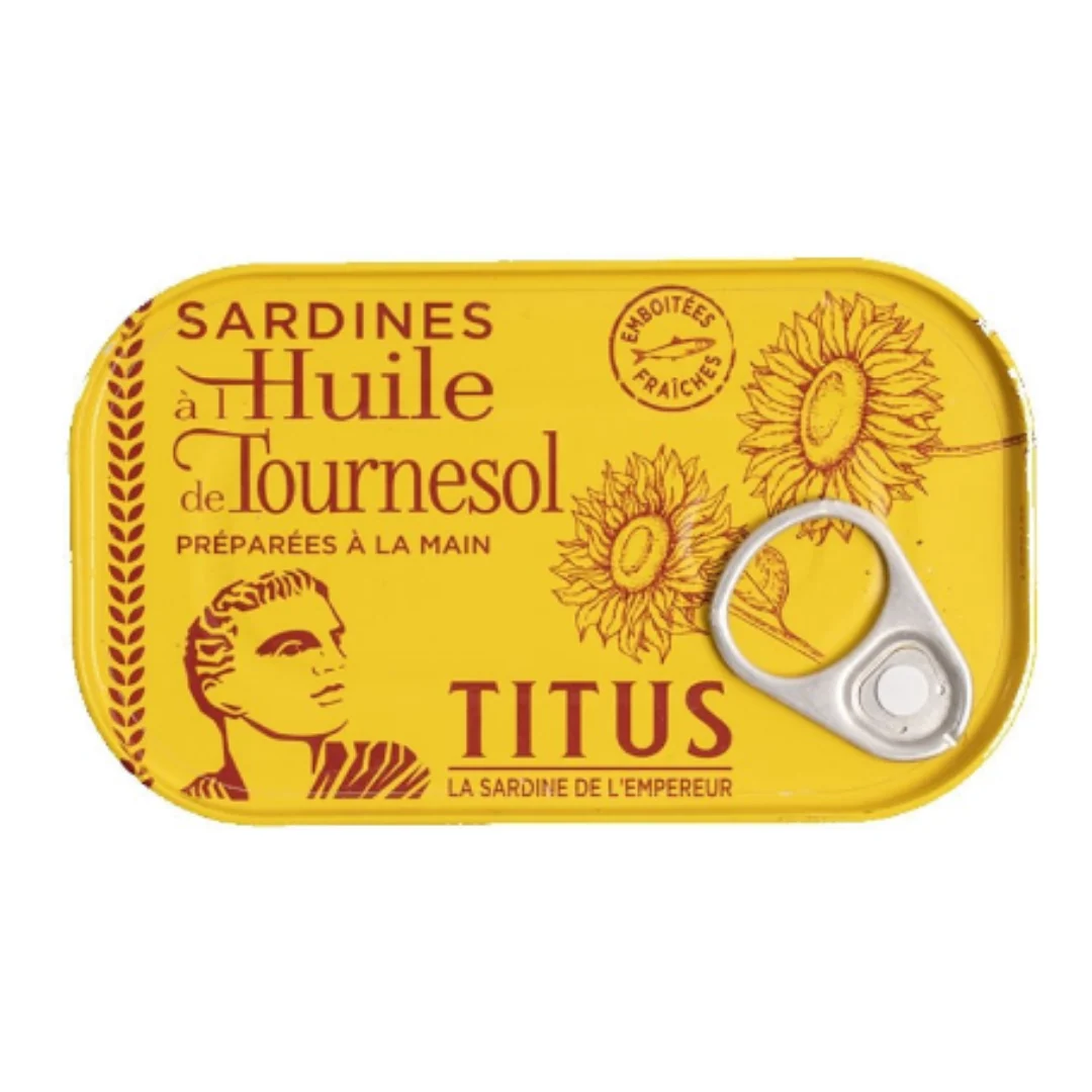 Titus Sardines in Sunflower Oil 48 x 125g