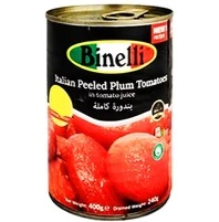 12x Binelli Italian Plum Peeled Tomatoes 400gr