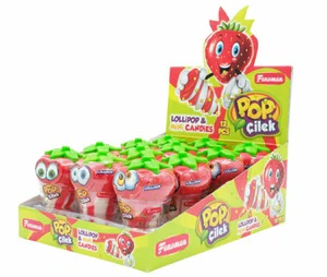 12x Fenomen Lollipop & Mini Candies Strawberry 27gr
