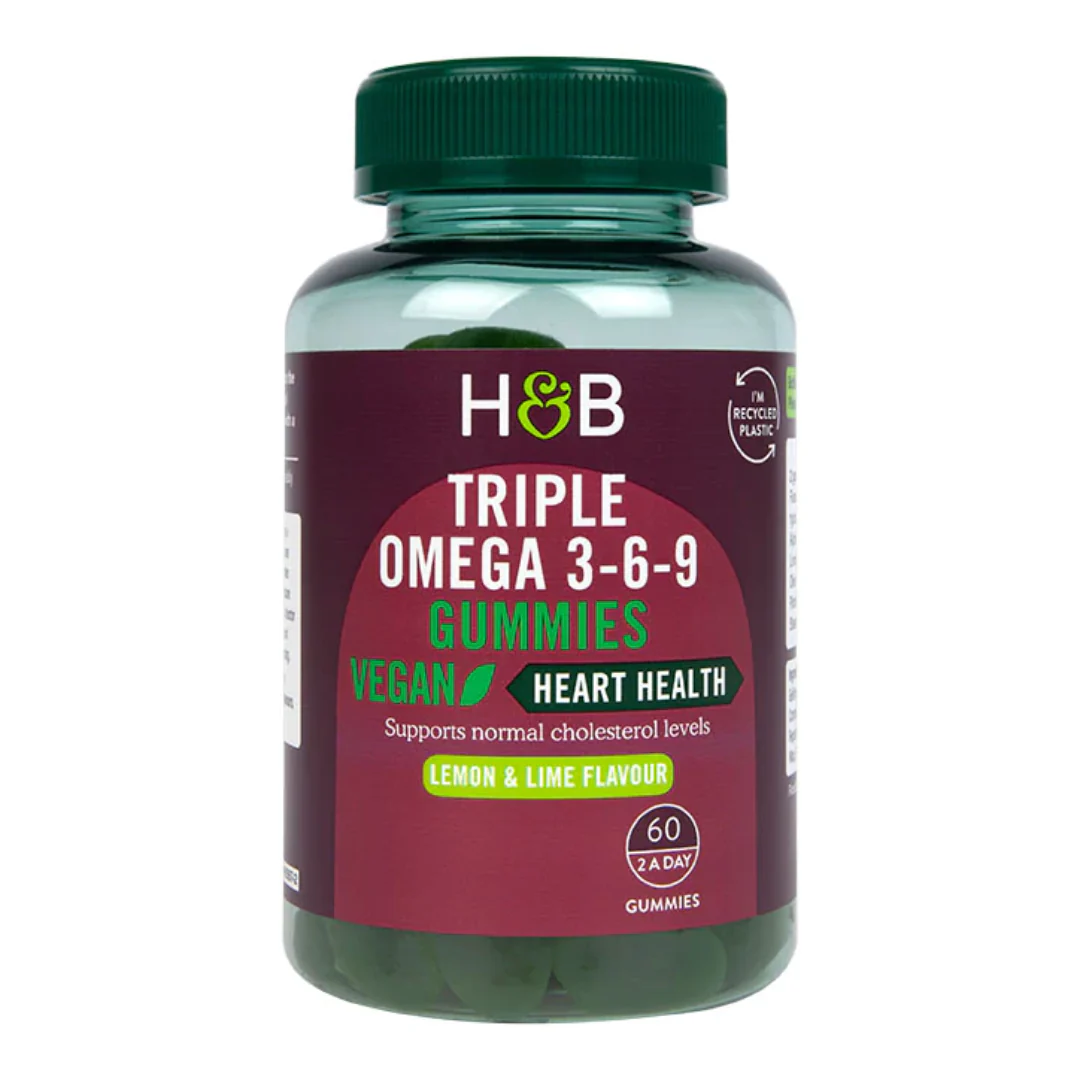 Holland & Barrett Vegan Triple Omega 3-6-9 Oil 1000mg 60 Gummies