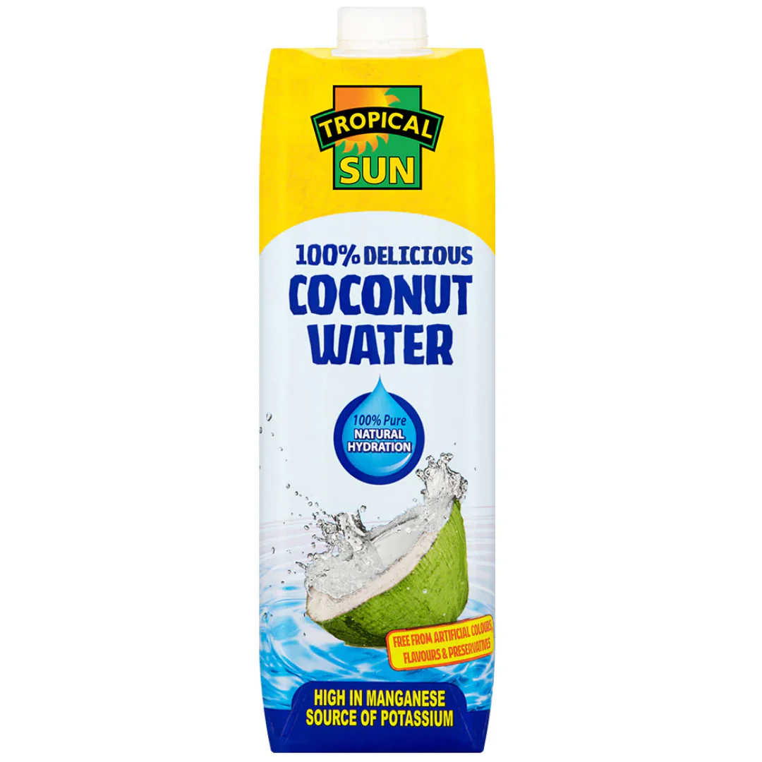 Tropical Sun 100% Delicious Coconut Water 6 x 1L
