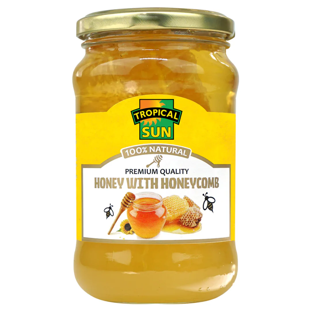 Tropical Sun Acacia Honey with Honeycomb 6 x 500g