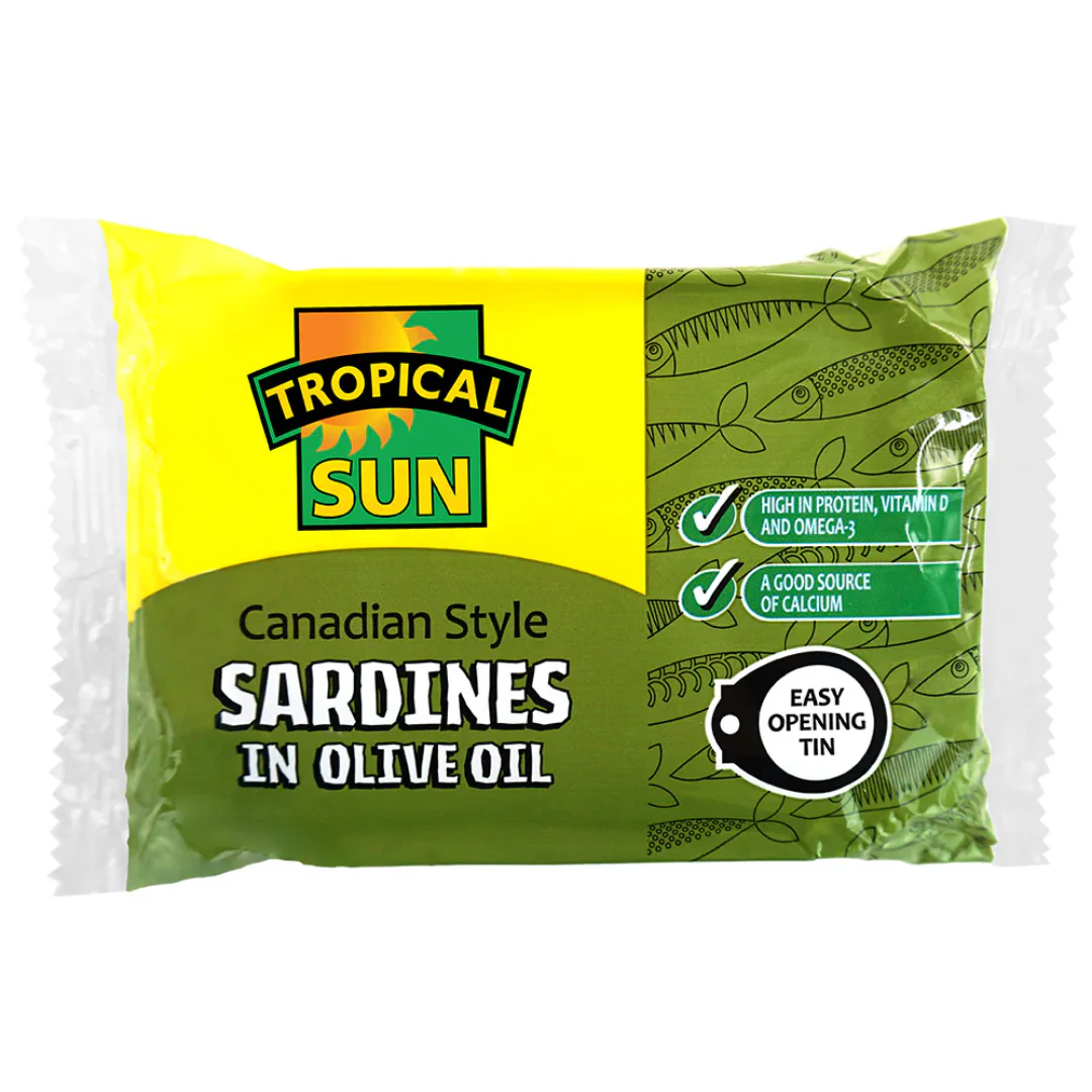 Tropical Sun Canadian Style Sardines in Olive Oil 12 x 106g