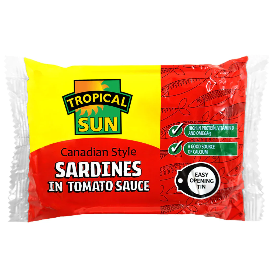 Tropical Sun Canadian Style Sardines in Tomato Sauce 12 x 106g