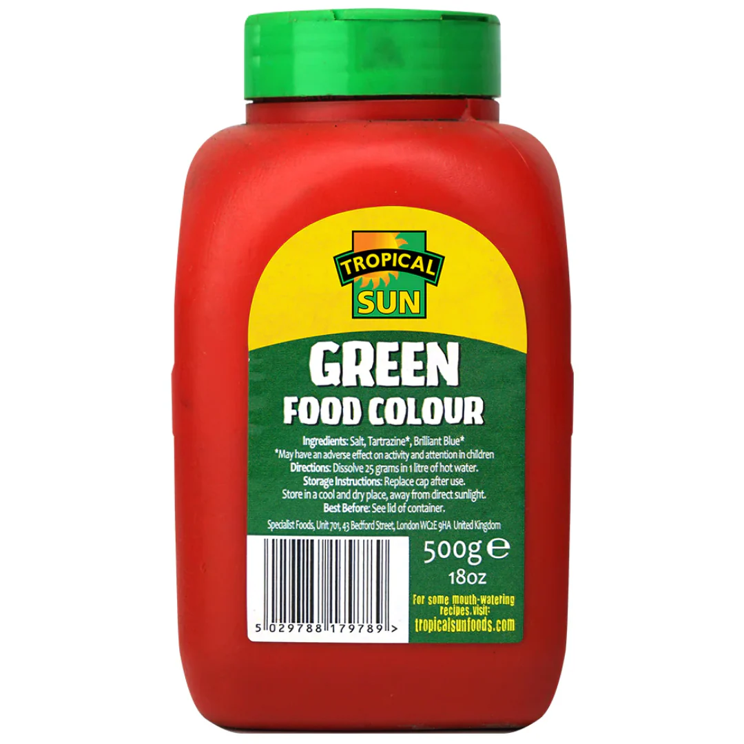 Tropical Sun Food Colour Green 20 x 500g