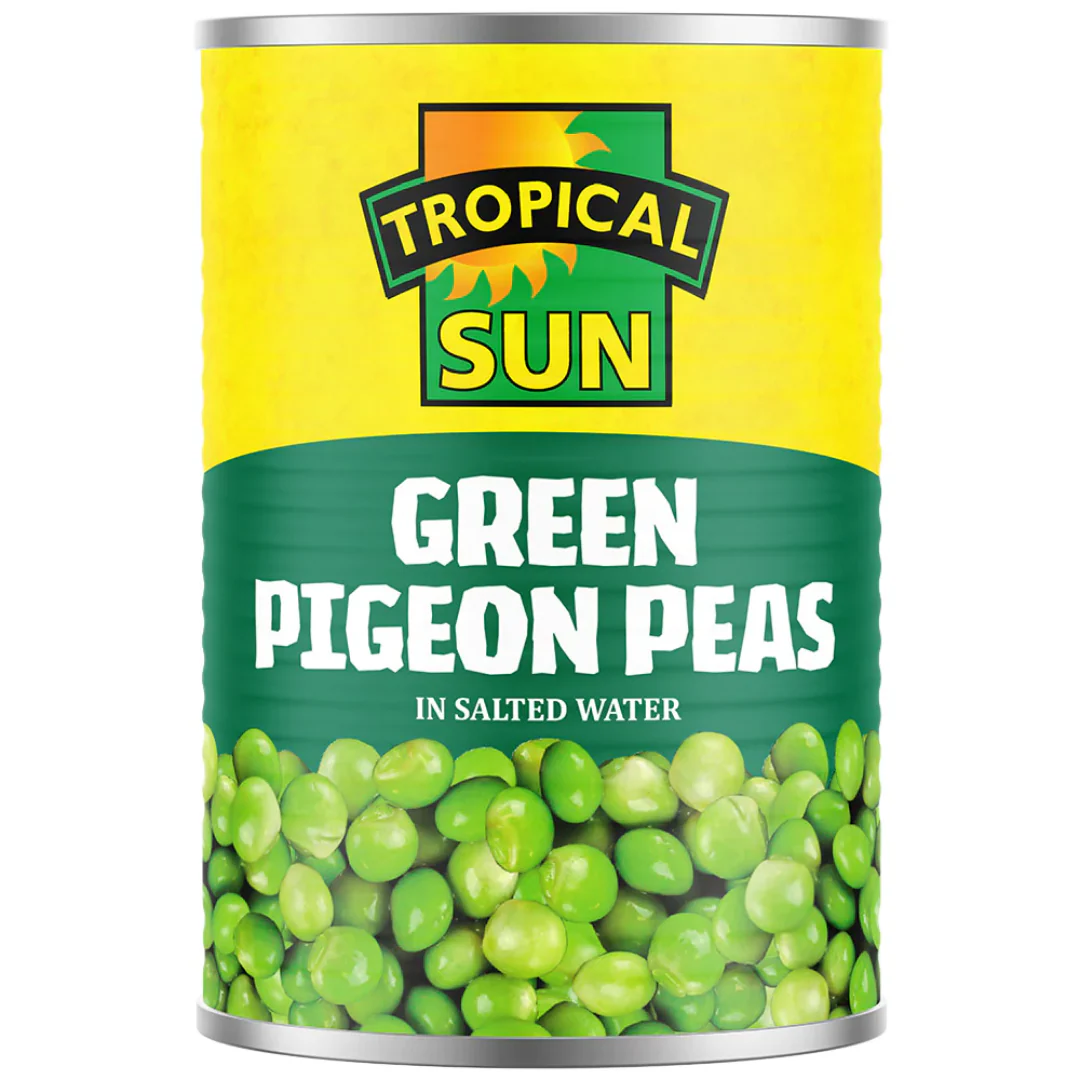 Tropical Sun Green Pigeon Peas 12 x 425g