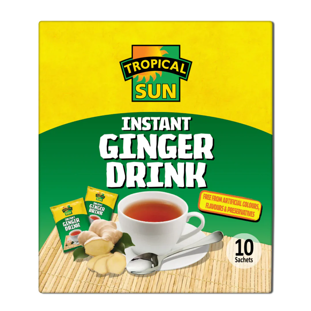 Tropical Sun Instant Ginger Box 30 x 10 x 18g