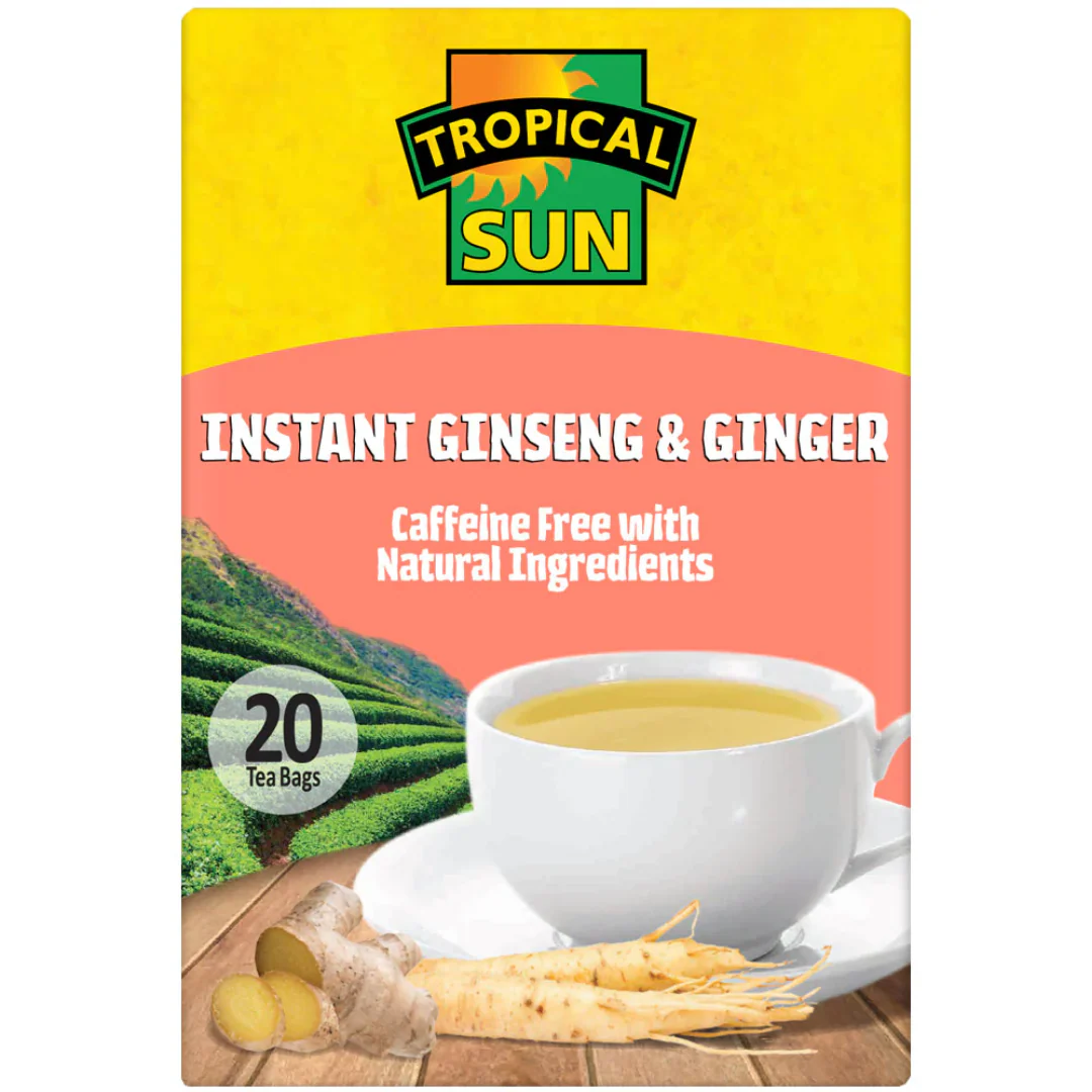 Tropical Sun Instant Ginseng & Ginger Tea 36 x 20’s