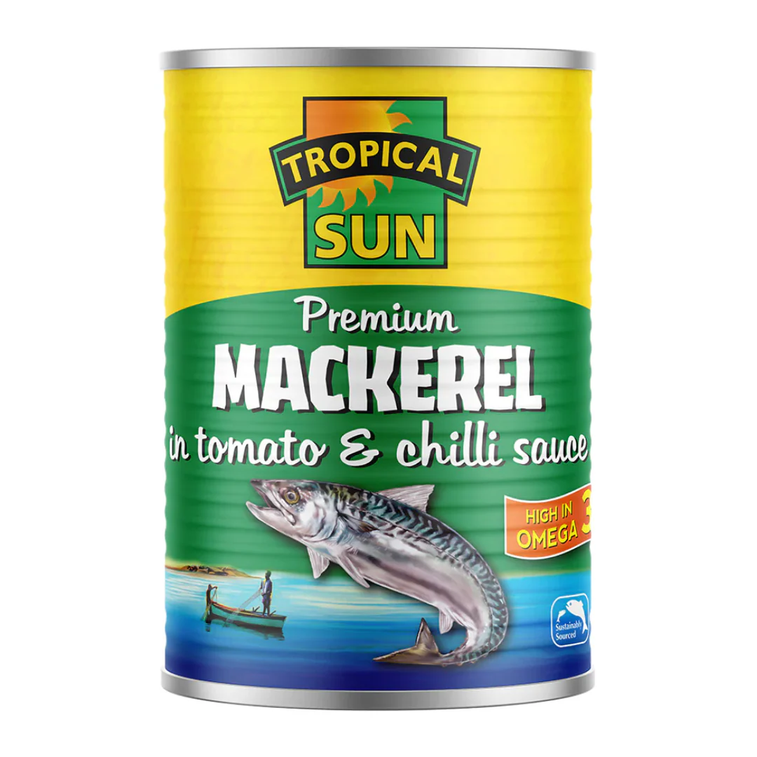 Tropical Sun Mackerel in Tomato & Chilli Sauce 12 x 400g