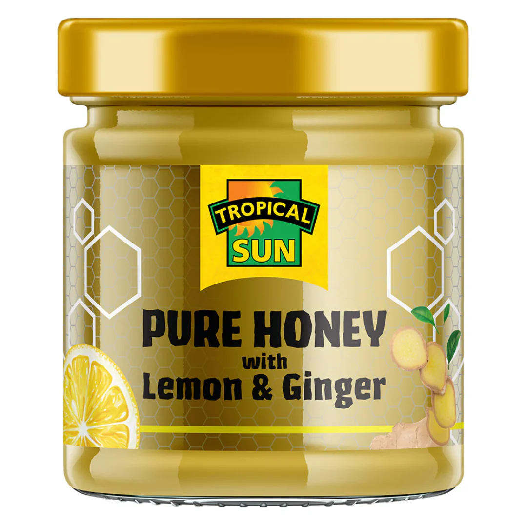 Tropical Sun Pure Honey with Lemon & Ginger 6 x 250g