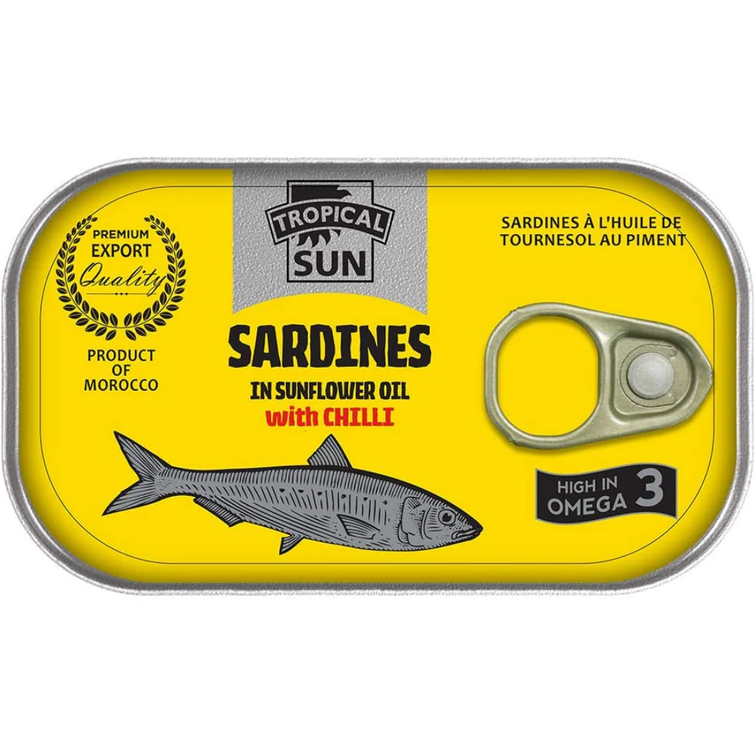 Tropical Sun Sardines with Chilli 48 x 125g