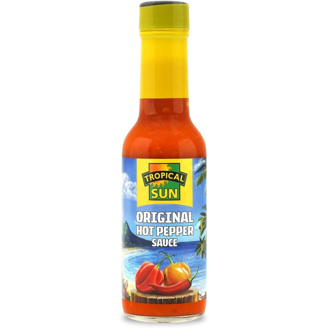 Tropical Sun West Indian Hot Pepper Sauce 12 x 150ml