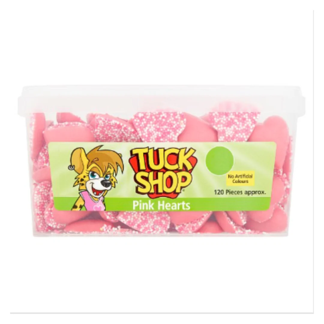 Tuck Shop Pink Hearts 720g x Case of 1