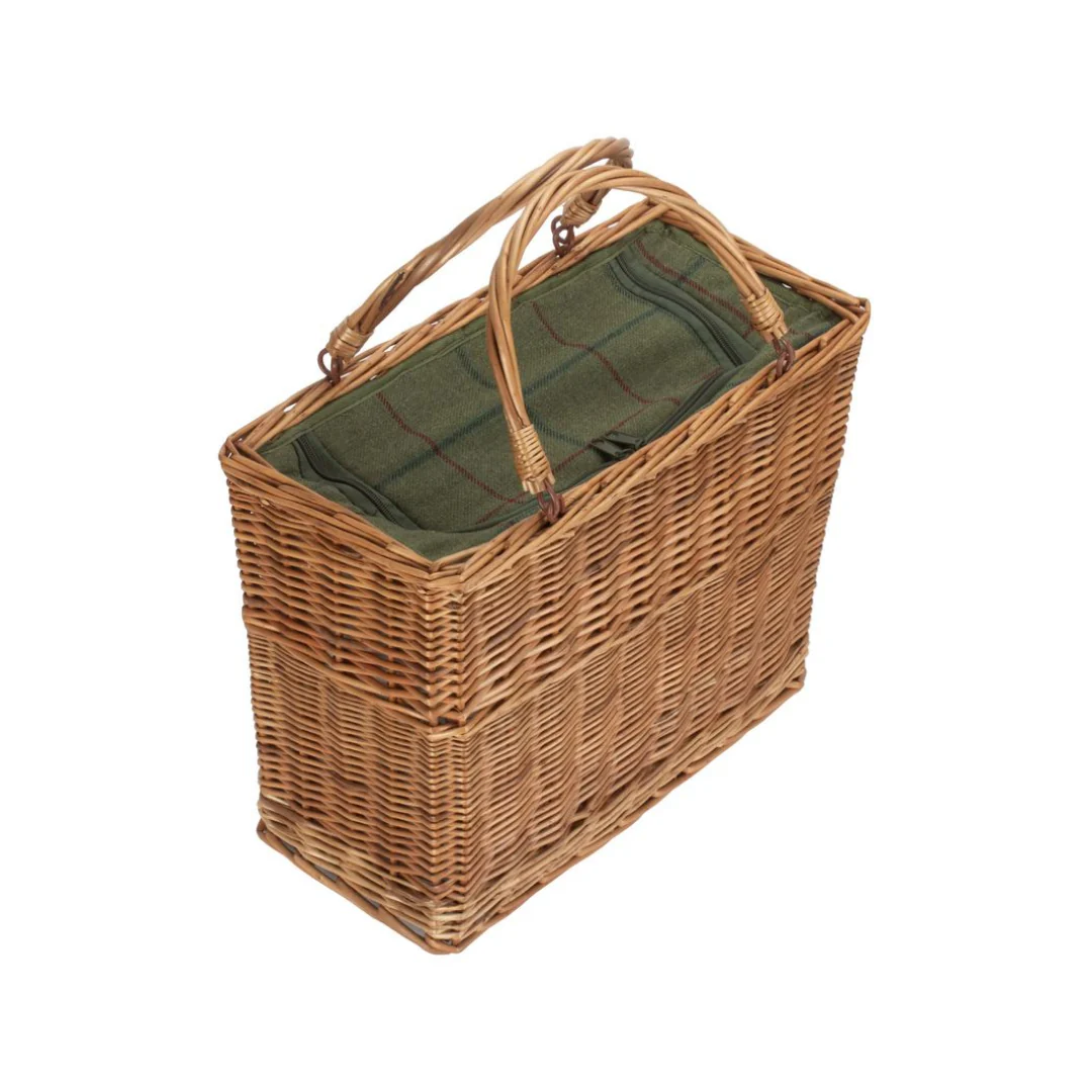 Green Tweed Cooler Basket