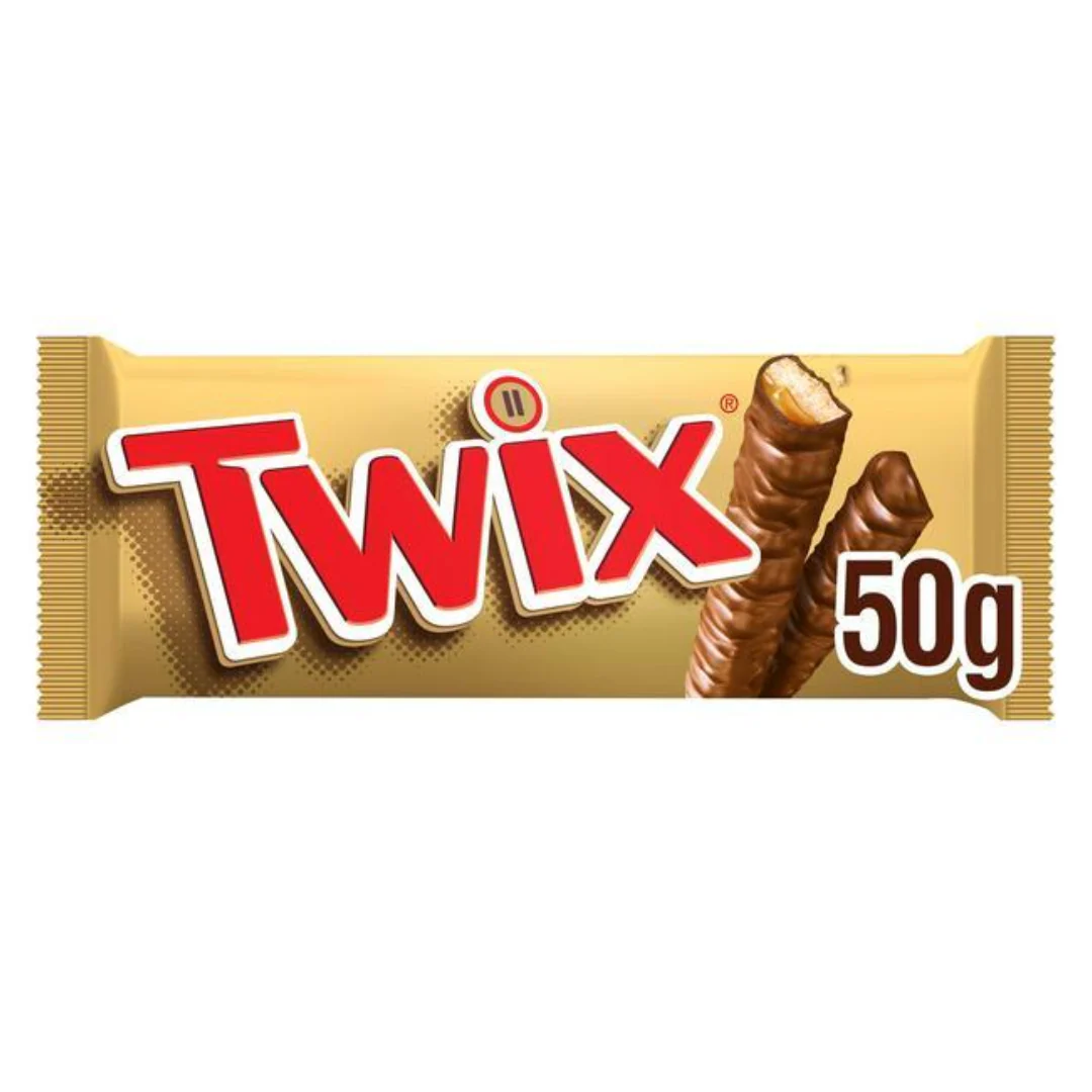 Twix Chocolate Biscuit Twin Bars 50g