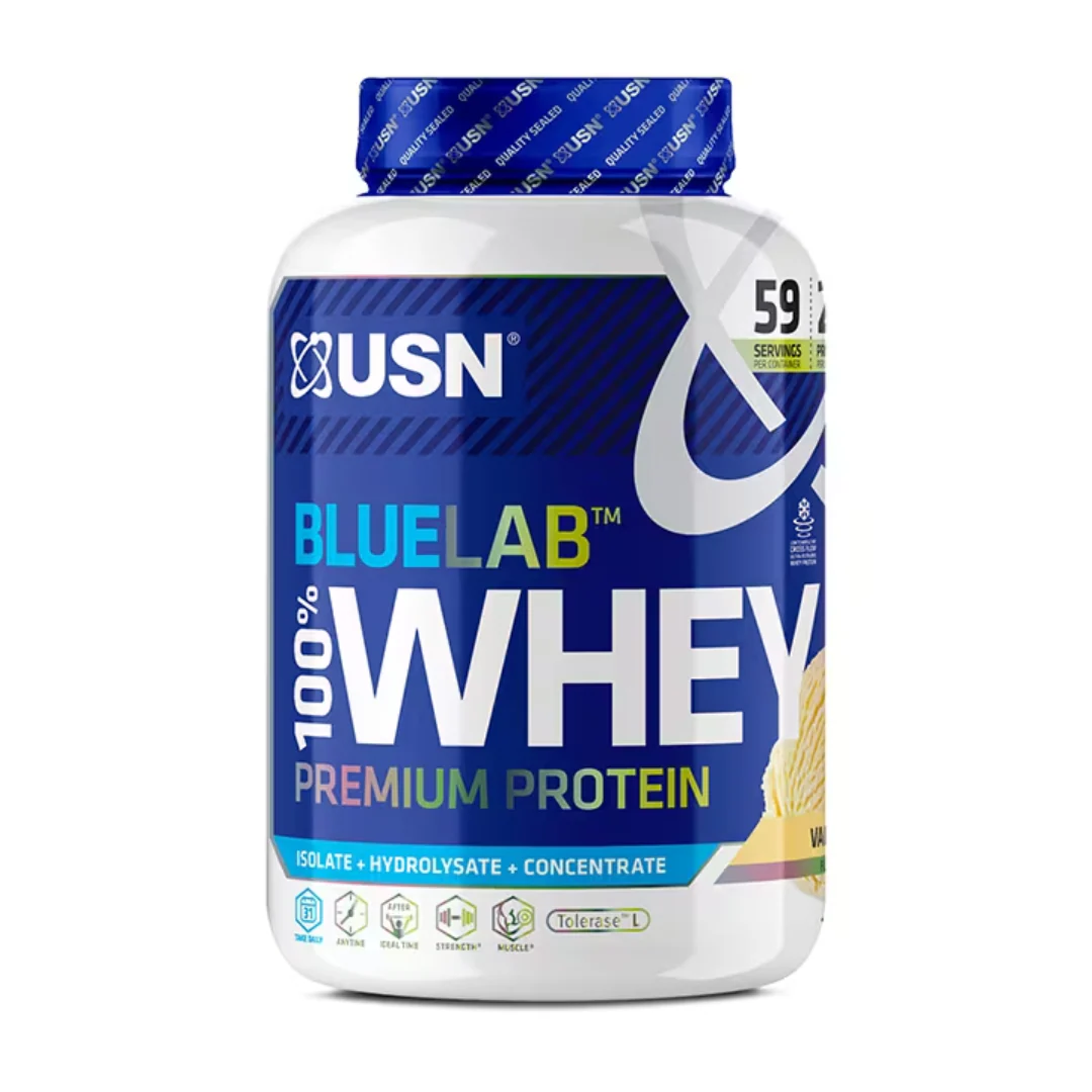 USN Blue Lab Whey Premium Protein Powder Vanilla 2kg