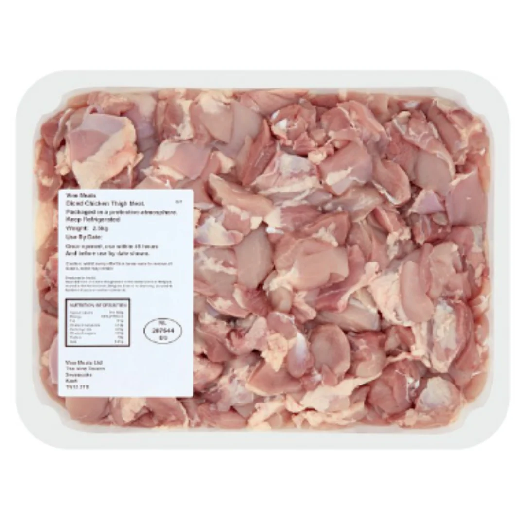 Vine Meats Diced Chicken Thigh Meat 2.5kg x 4 Packs