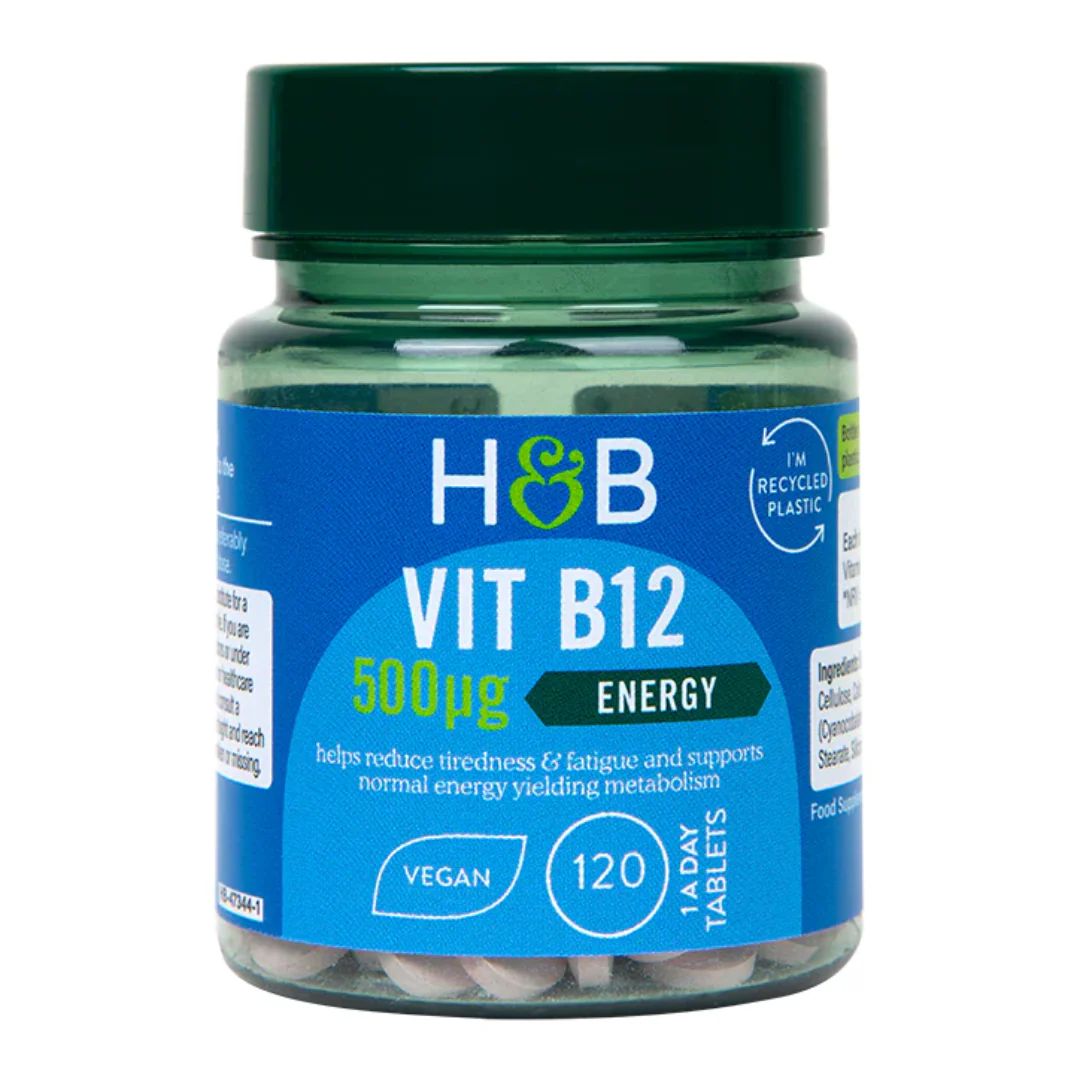Holland & Barrett Vitamin B12 + Cyanacobalamin 500ug 120 Tablets