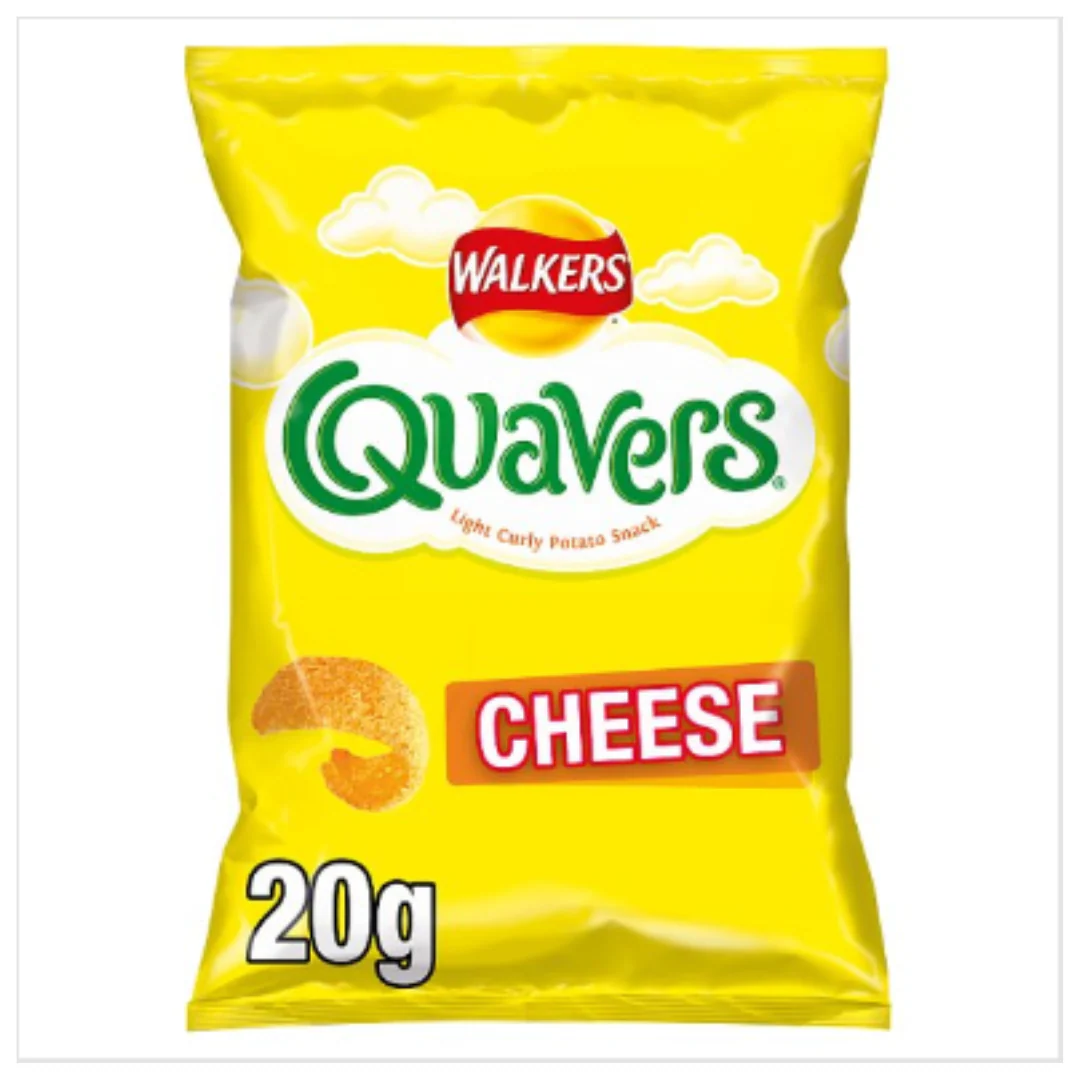 Walkers Quavers Cheese Snacks 20g x Case of 32