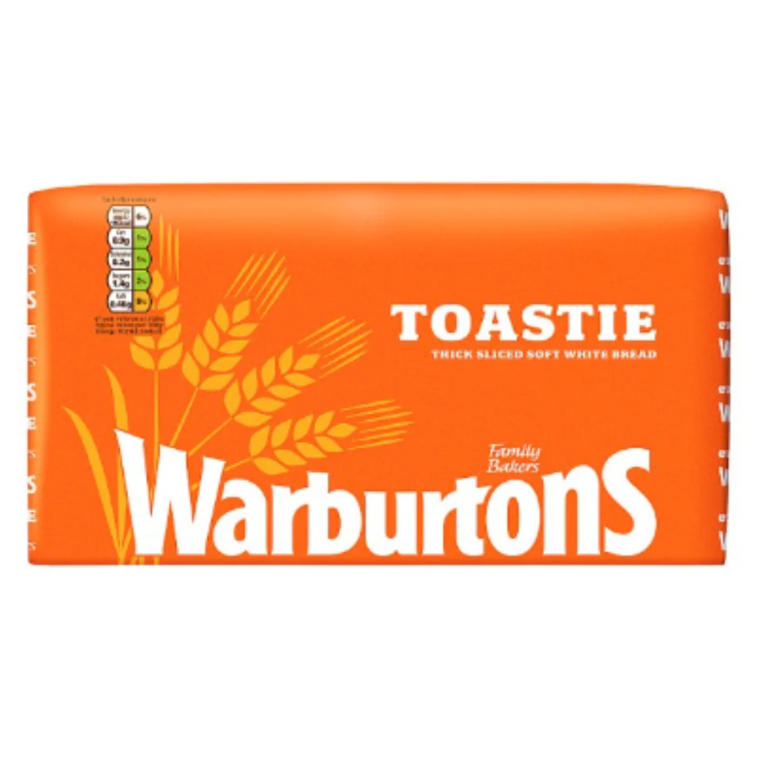 Warburtons Toastie Thick Sliced Soft White Bread 800g x Case of 1