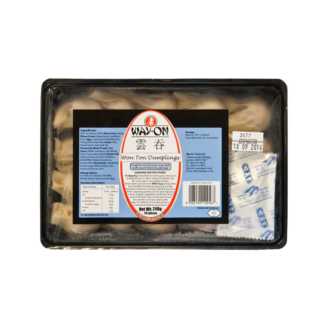 Way On Frozen Won-Ton 20 Pieces 240Gr