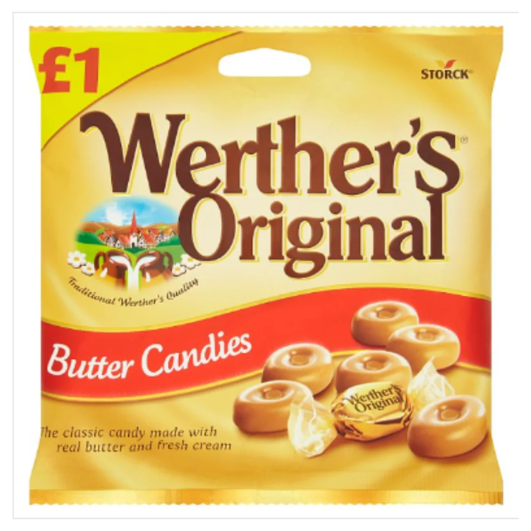 Werther's Original Butter Candies 110g x Case of 12