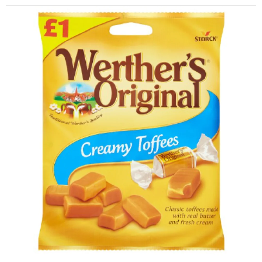 Werther's Original Creamy Toffees 110g x Case of 12