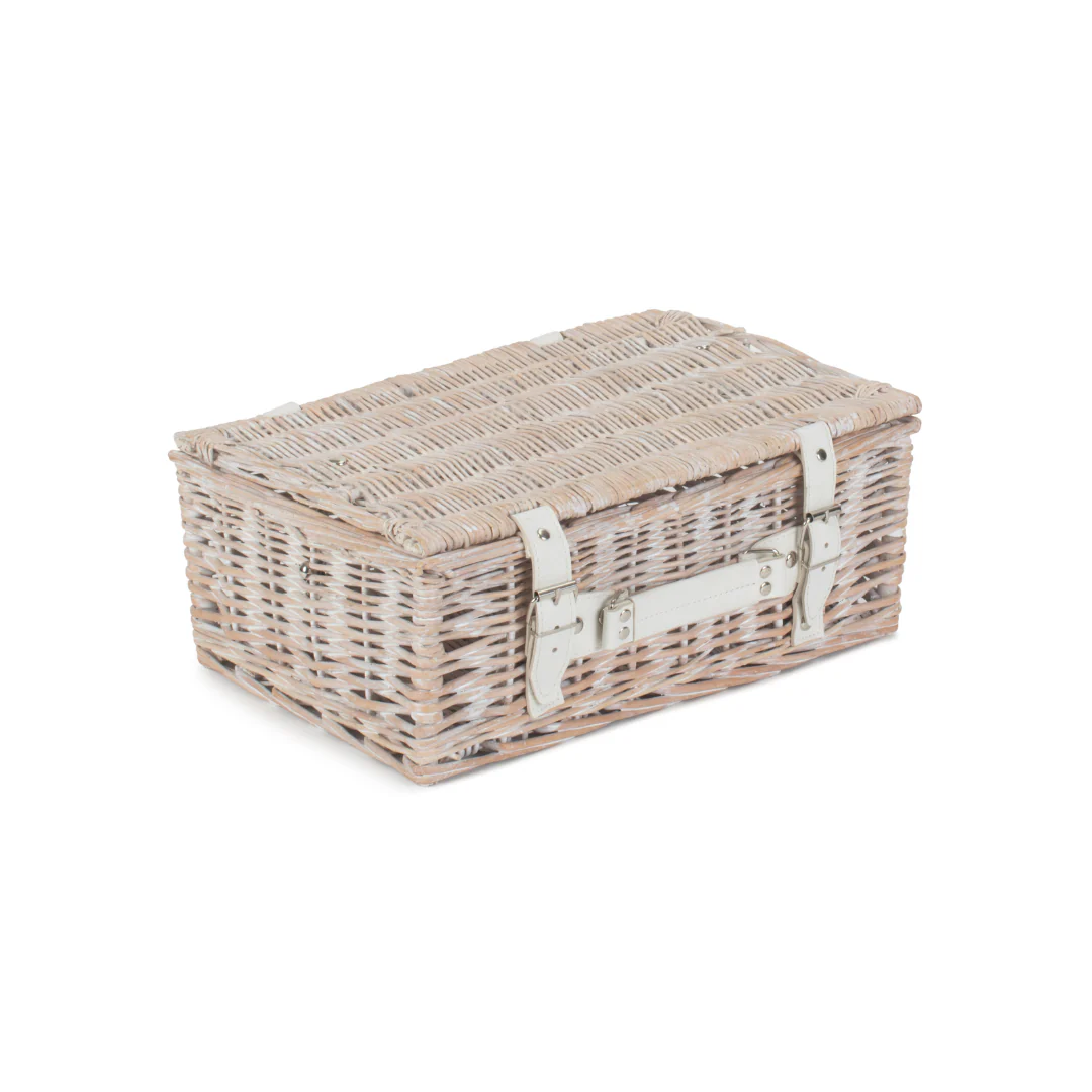 14" White Hamper
