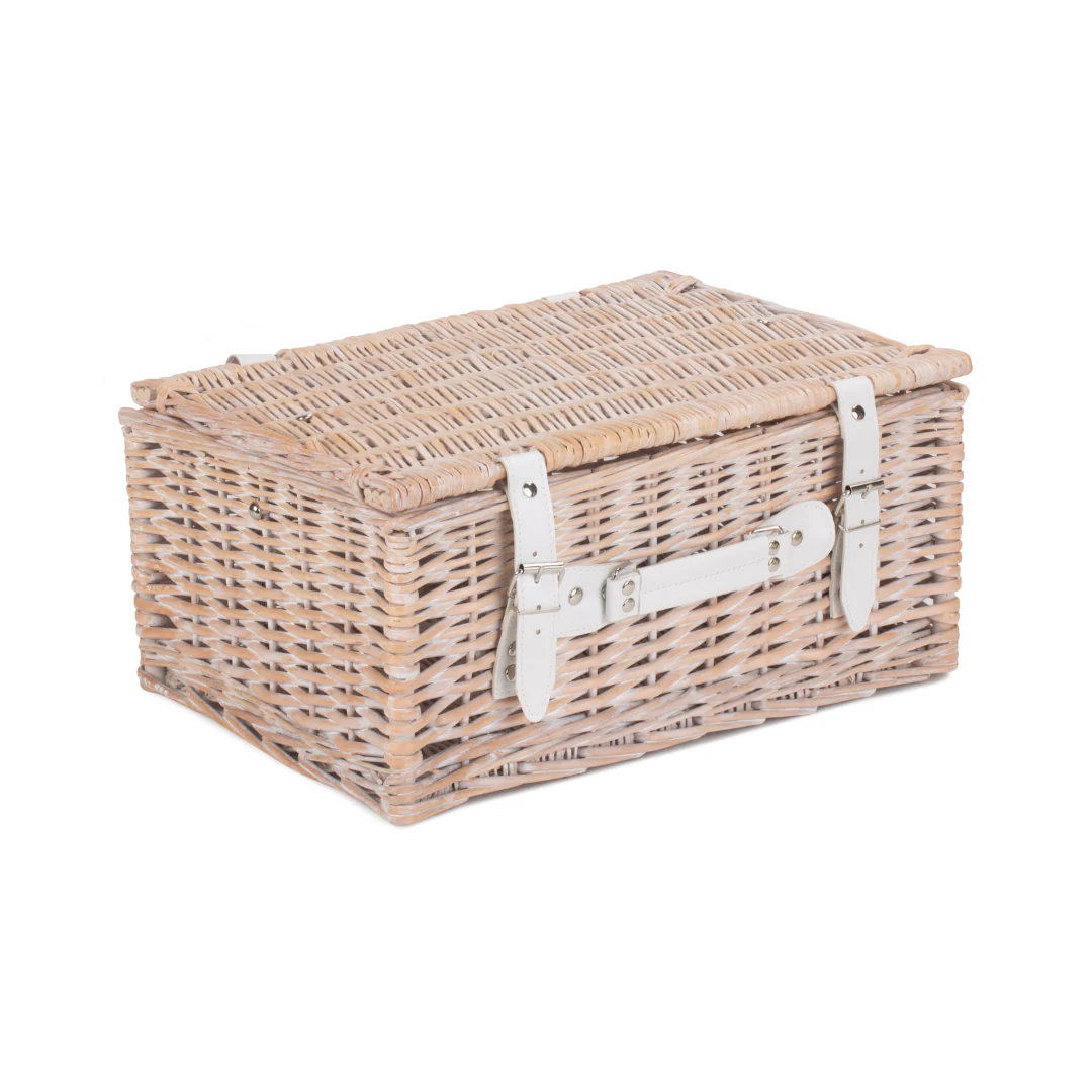 16" White Hamper
