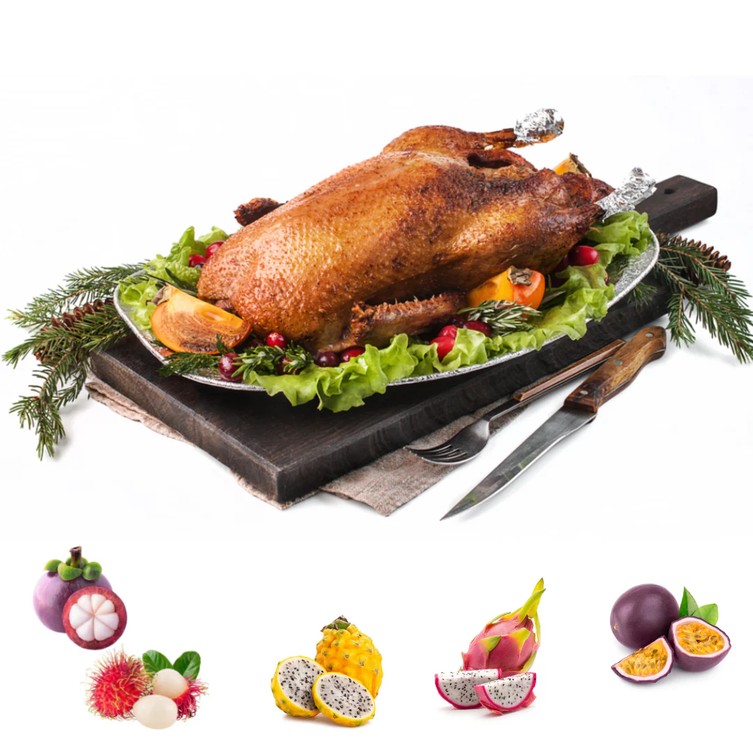 Frozen Whole British Goose with Exotic Fruits Christmas Hamper Gift Box
