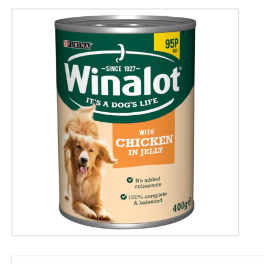 Winalot with Chicken in Jelly 400g x 12 Tins