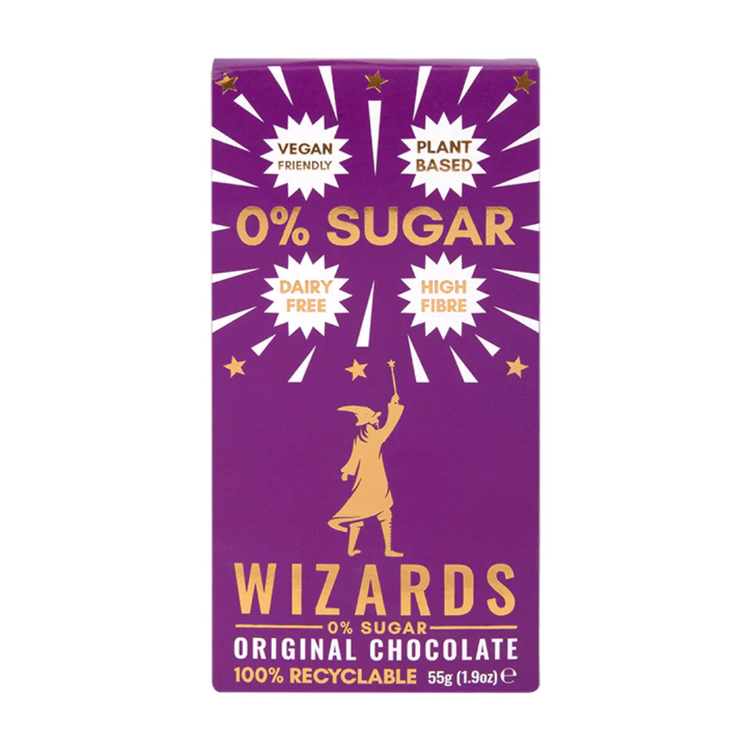 Wizards 0% Sugar Chocolate Original 55g