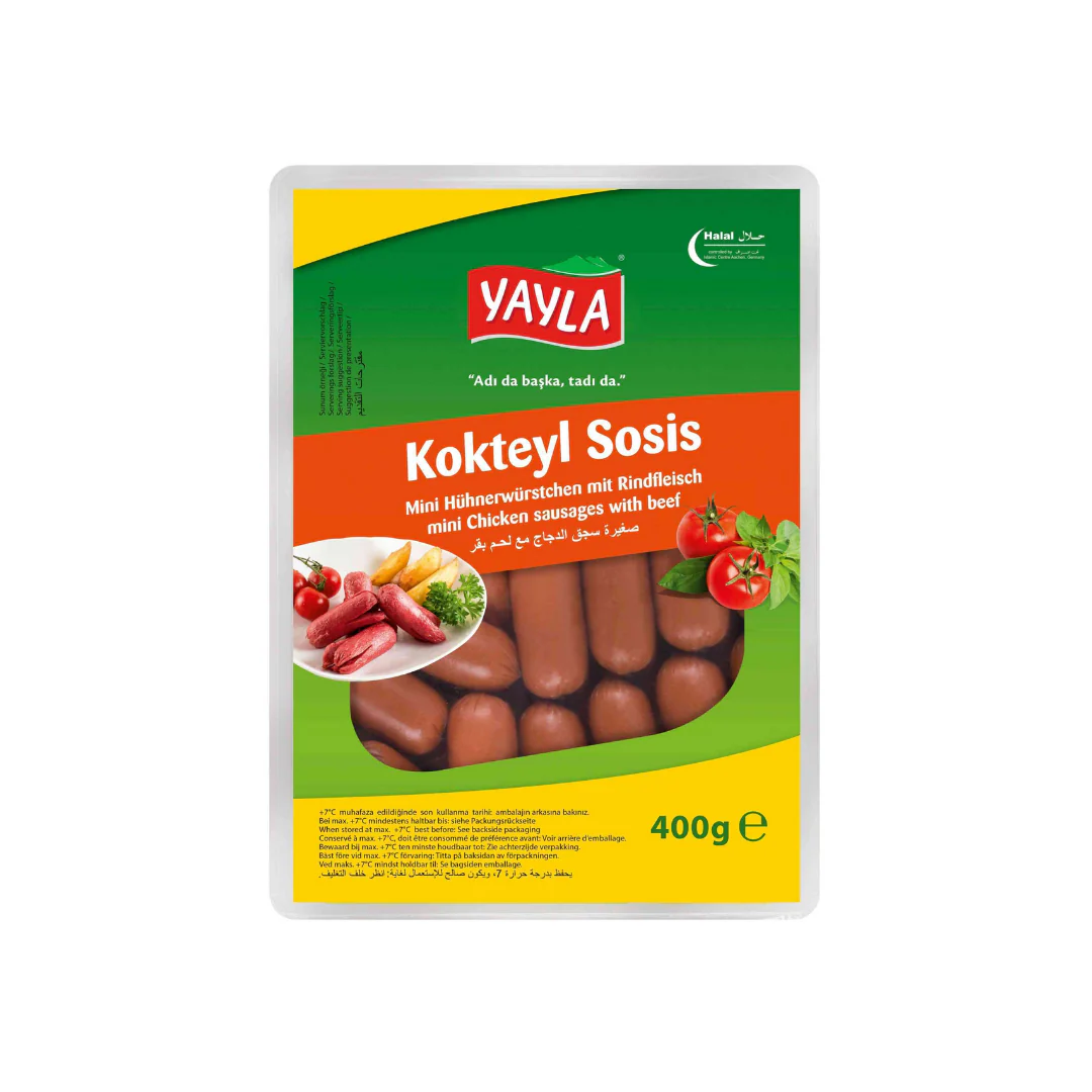 Yayla Kokteyl Tavuk Sosis (Chicken Sausage) 400Gr
