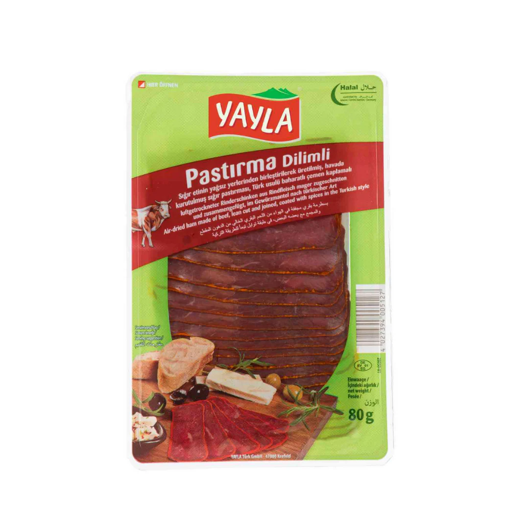 Yayla Pastirma Dilimli (Sliced Beef Pastrami) 80Gr