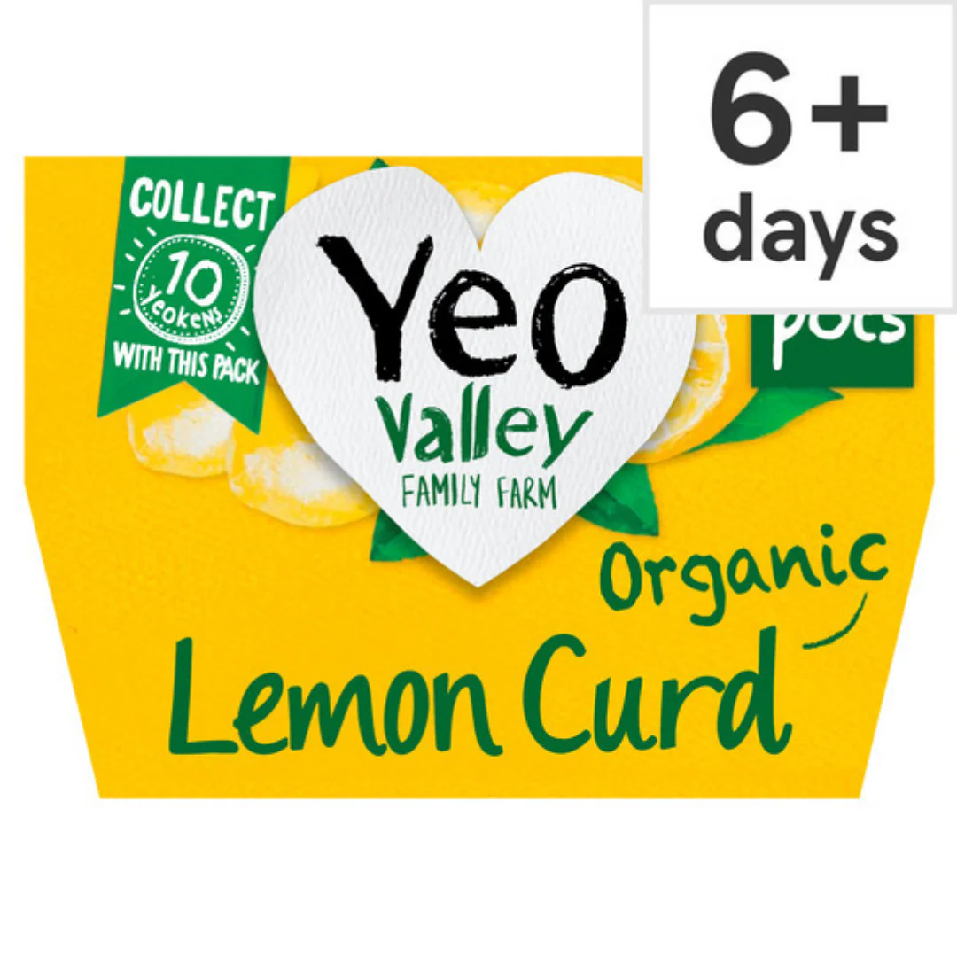 Yeo Valley Lemon Curd Yogurt 4X120g